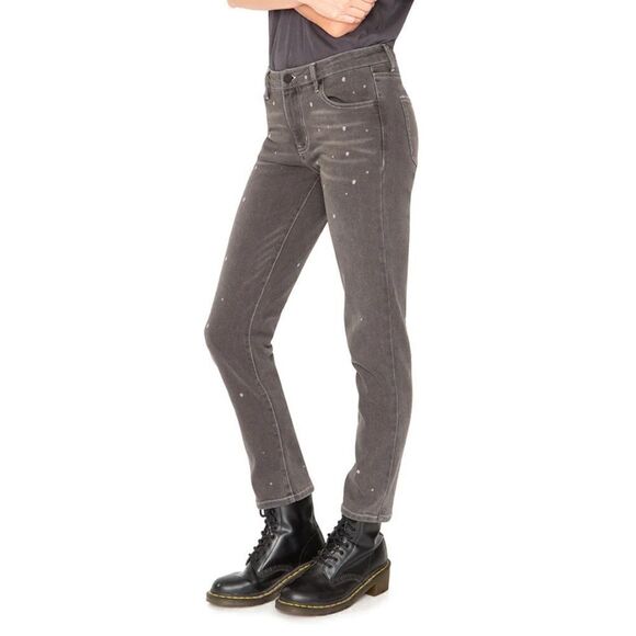 Sandrine Rose by FP Skinny Gray Polkadot Jeans Size 30 - Picture 2 of 6